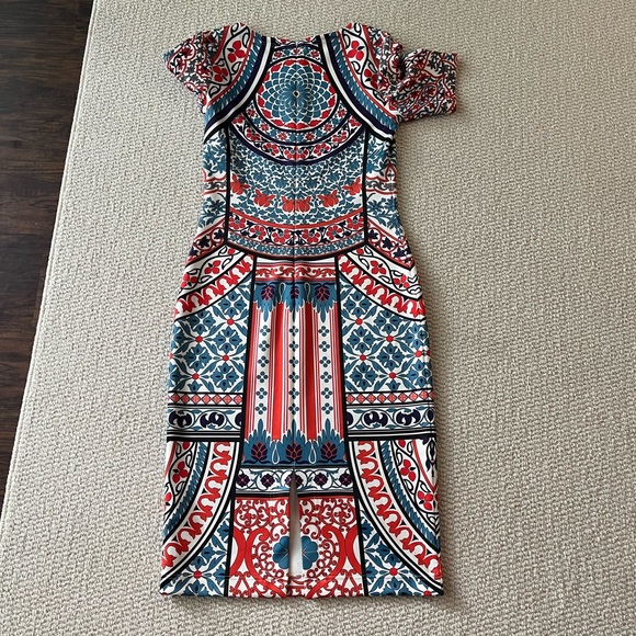 Anthropologie Pankaj & Nidhi Chandra Column dress Pretty Fusion size medium - Picture 5 of 7